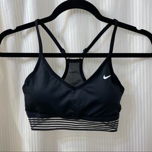 Nike Black and Mesh Sports Bra